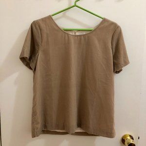 J Crew Mauve Velvet Shirt